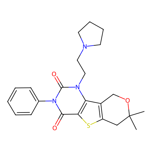 C23H27N3O3S structure