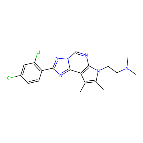 C19H20Cl2N6 structure