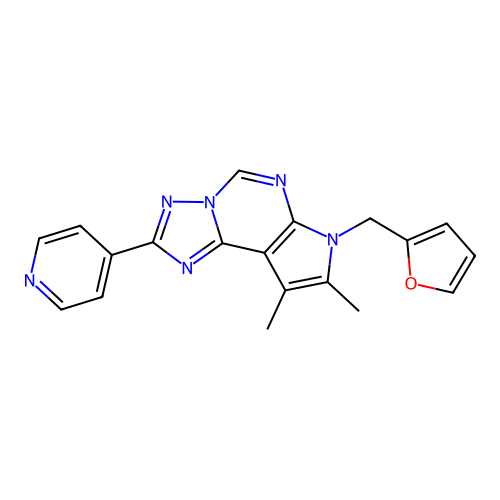 C19H16N6O structure