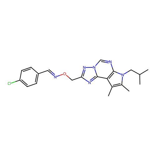 C21H23ClN6O structure
