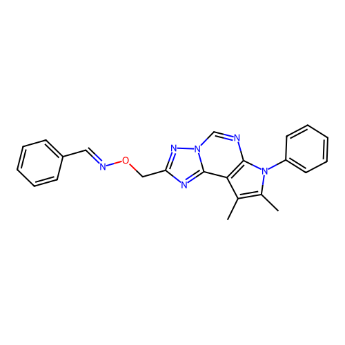 C23H20N6O structure