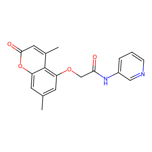 2-((4,7-dimethyl-2-oxo-2H-chromen-5-yl)oxy)-N-(pyridin-3-yl)acetamide structure