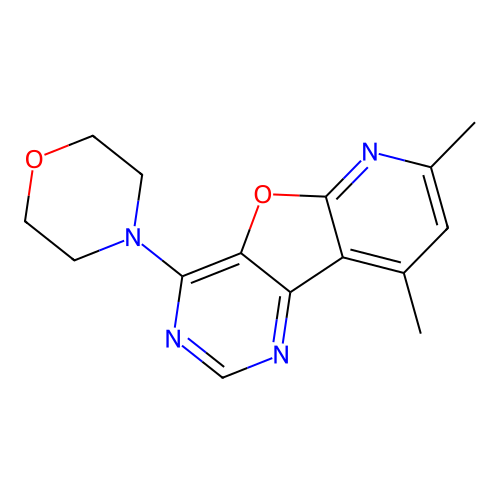 7,9-Dimethyl-4-morpholinopyrido[3',2':4,5]furo[3,2-d]pyrimidine structure