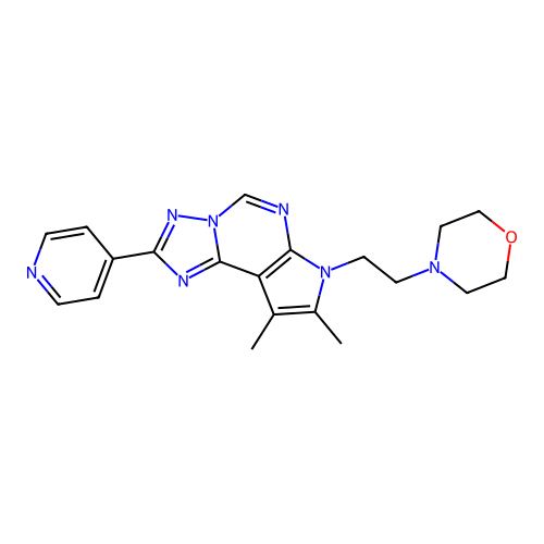 C20H23N7O structure