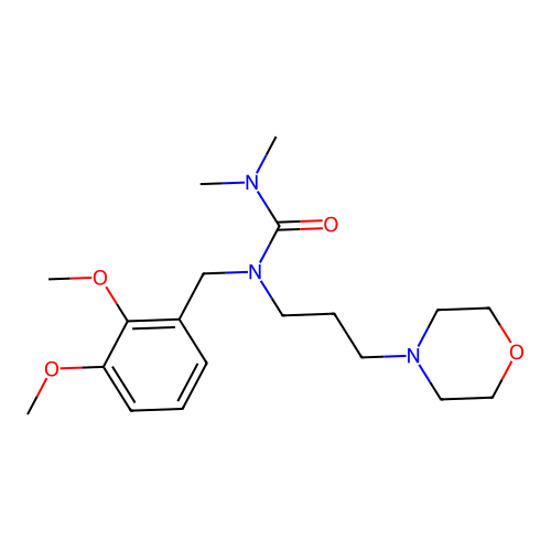 1-(2,3-Dimethoxybenzyl)-3,3-dimethyl-1-(3-morpholinopropyl)urea structure