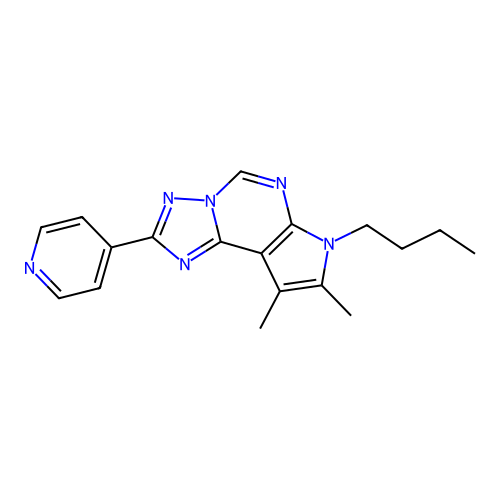 C18H20N6 structure