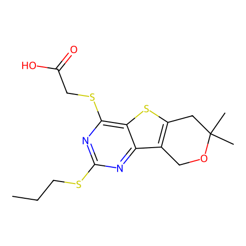 C16H20N2O3S3 structure