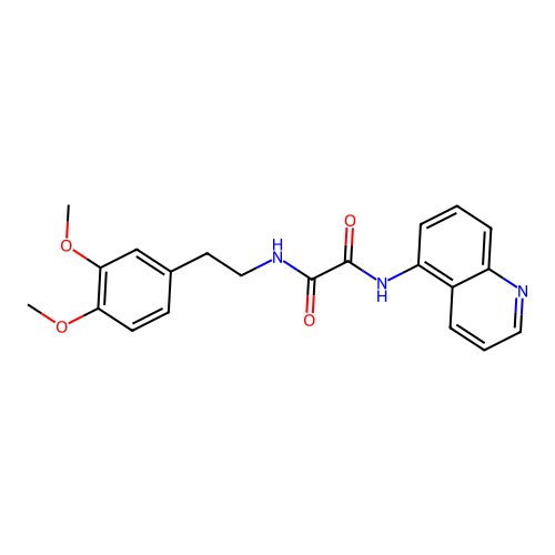 N-[2-(3,4-dimethoxyphenyl)ethyl]-N'-(quinolin-5-yl)ethanediamide structure