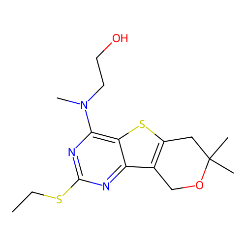 C16H23N3O2S2 structure