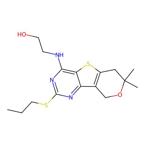 C16H23N3O2S2 structure
