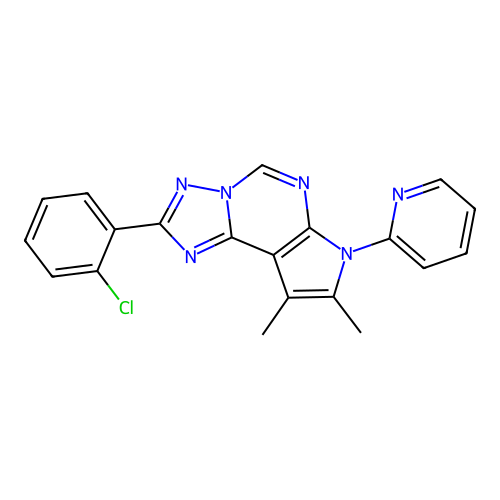 C20H15ClN6 structure