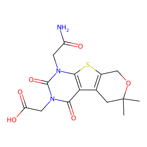 C15H17N3O6S structure