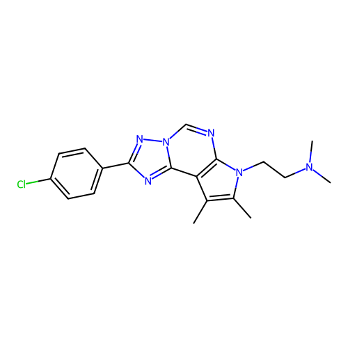 C19H21ClN6 structure