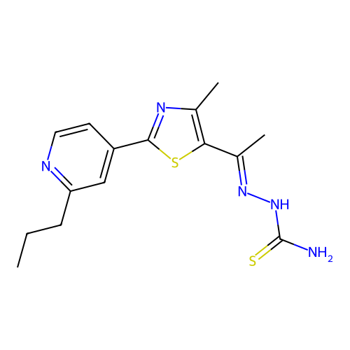 C15H19N5S2 structure