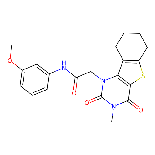 N-(3-methoxyphenyl)-2-(3-methyl-2,4-dioxo-3,4,6,7,8,9-hexahydrobenzo[4,5]thieno[3,2-d]pyrimidin-1(2H)-yl)acetamide structure
