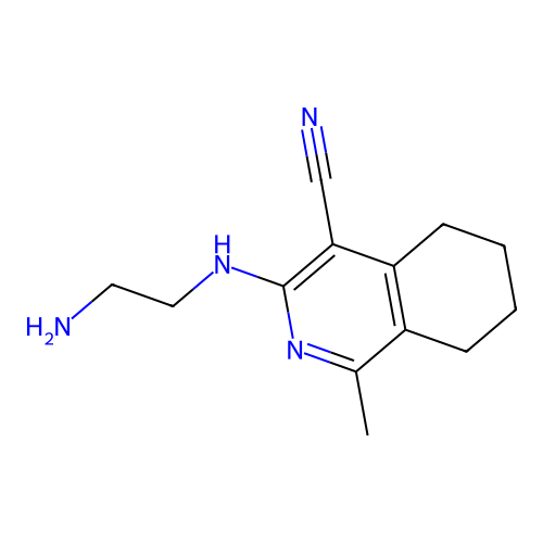 3-((2-Aminoethyl)amino)-1-methyl-5,6,7,8-tetrahydroisoquinoline-4-carbonitrile structure
