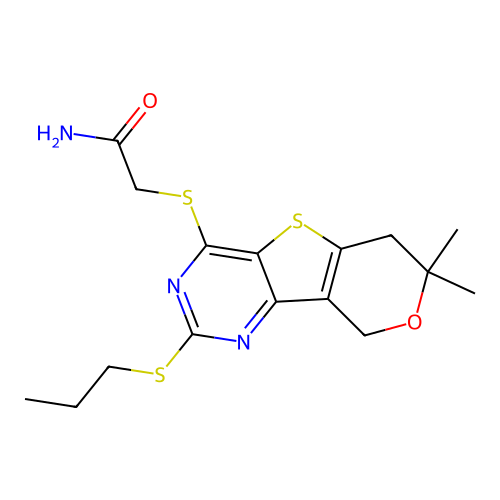 C16H21N3O2S3 structure