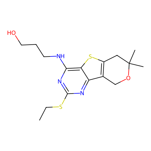 C16H23N3O2S2 structure