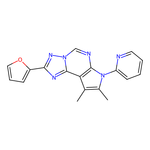 C18H14N6O structure