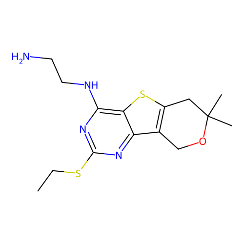 C15H22N4OS2 structure