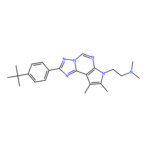 C23H30N6 structure