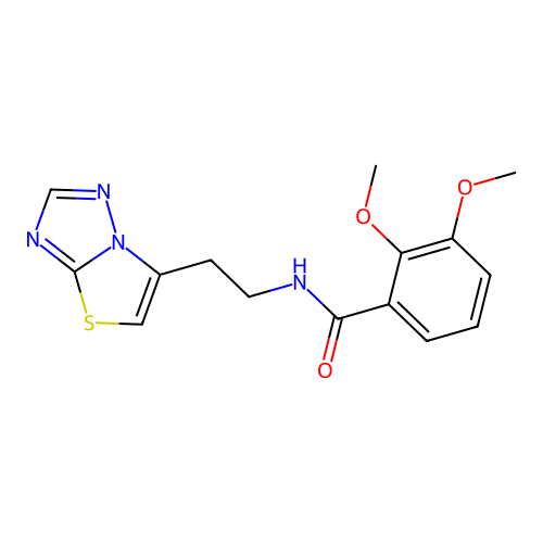2,3-dimethoxy-N-[2-([1,3]thiazolo[3,2-b][1,2,4]triazol-6-yl)ethyl]benzamide structure