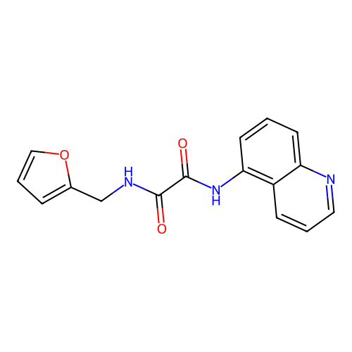 N-(furan-2-ylmethyl)-N'-(quinolin-5-yl)ethanediamide structure