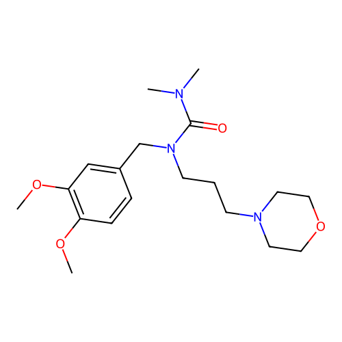 1-(3,4-Dimethoxybenzyl)-3,3-dimethyl-1-(3-morpholinopropyl)urea structure