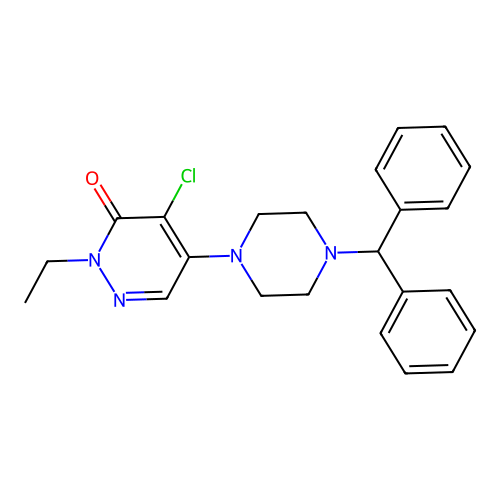 5-(4-Benzhydrylpiperazin-1-yl)-4-chloro-2-ethylpyridazin-3-one structure