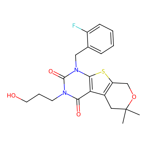C21H23FN2O4S structure