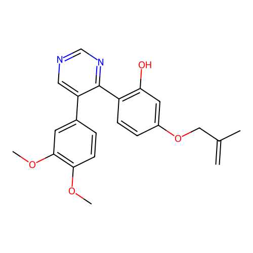 2-[5-(3,4-Dimethoxyphenyl)pyrimidin-4-yl]-5-[(2-methylprop-2-en-1-yl)oxy]phenol structure