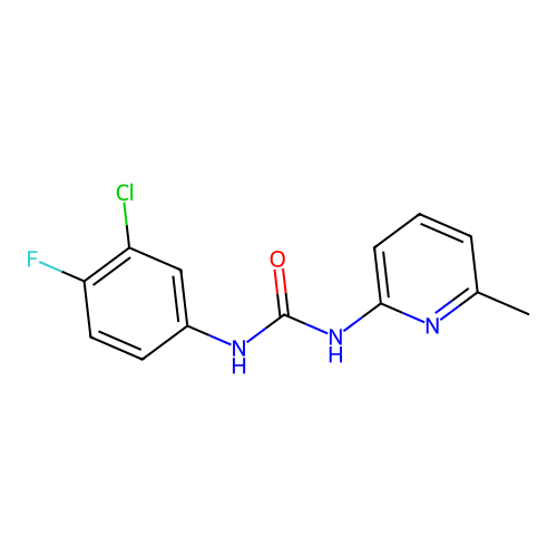 1-(3-Chloro-4-fluorophenyl)-3-(6-methylpyridin-2-yl)urea structure