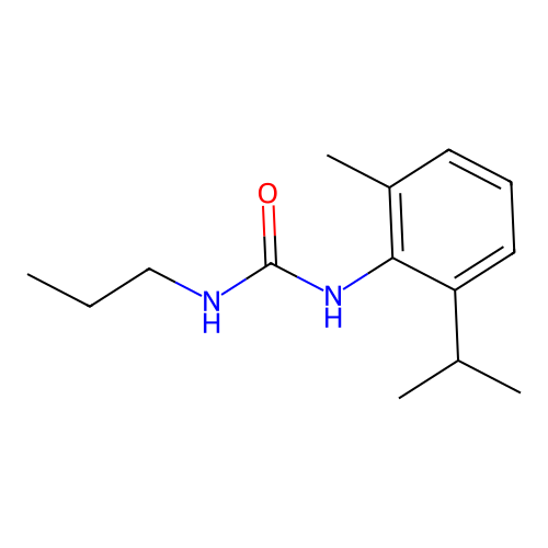 1-[2-Methyl-6-(propan-2-yl)phenyl]-3-propylurea structure