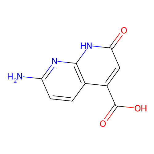 7-Amino-2-oxo-1,2-dihydro-1,8-naphthyridine-4-carboxylic acid structure