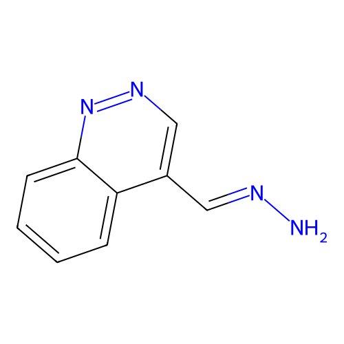 Cinnolin-4-ylmethylidenehydrazine structure