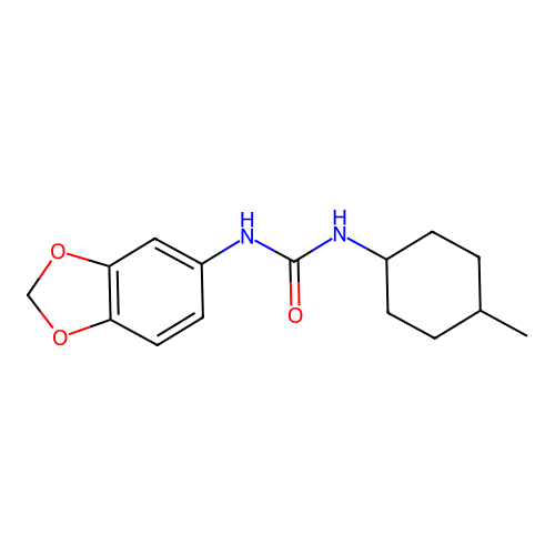 1-(1,3-Benzodioxol-5-yl)-3-(4-methylcyclohexyl)urea structure