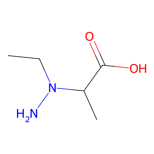 2-(1-Ethylhydrazinyl)propanoic acid structure
