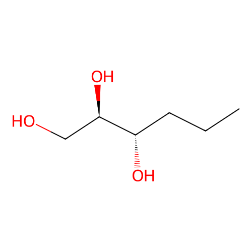 1,2,3-Hexanetriol, (2R,3S)-rel- structure