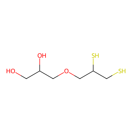 1,2-Propanediol, 3-(2,3-dimercaptopropoxy)- structure
