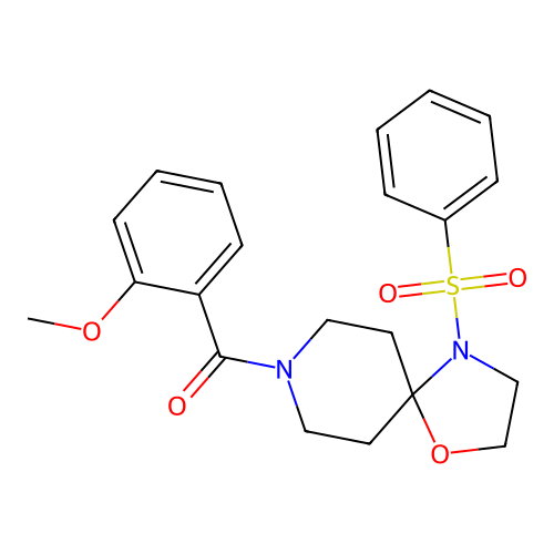4-(Benzenesulfonyl)-8-(2-methoxybenzoyl)-1-oxa-4,8-diazaspiro[4.5]decane structure
