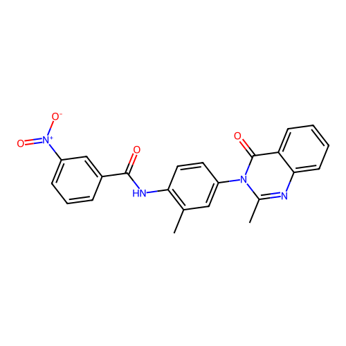 N-[2-methyl-4-(2-methyl-4-oxoquinazolin-3-yl)phenyl]-3-nitrobenzamide structure
