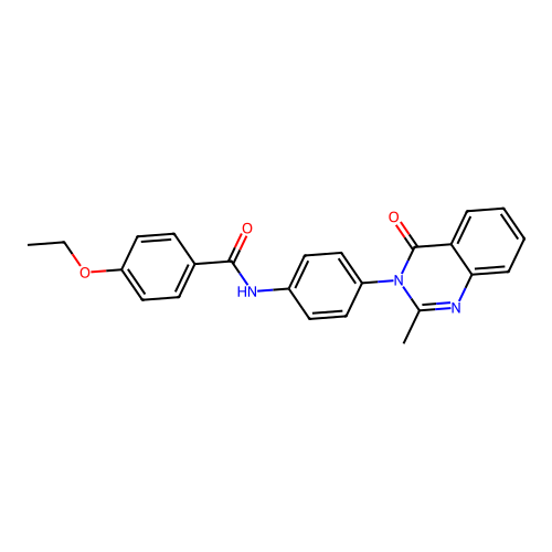 4-ethoxy-N-[4-(2-methyl-4-oxoquinazolin-3-yl)phenyl]benzamide structure