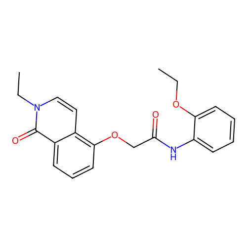 N-(2-ethoxyphenyl)-2-((2-ethyl-1-oxo-1,2-dihydroisoquinolin-5-yl)oxy)acetamide structure