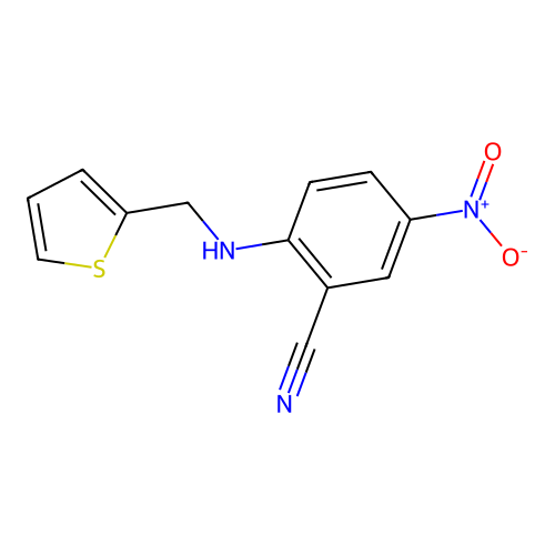 5-Nitro-2-[(thien-2-ylmethyl)amino]benzonitrile structure