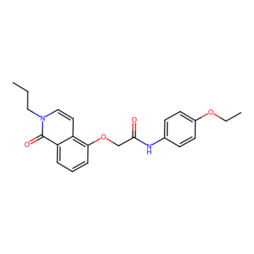 N-(4-ethoxyphenyl)-2-[(1-oxo-2-propyl-1,2-dihydroisoquinolin-5-yl)oxy]acetamide structure