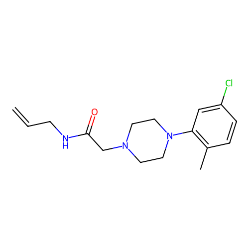2-[4-(5-chloro-2-methylphenyl)piperazin-1-yl]-N-(prop-2-en-1-yl)acetamide structure