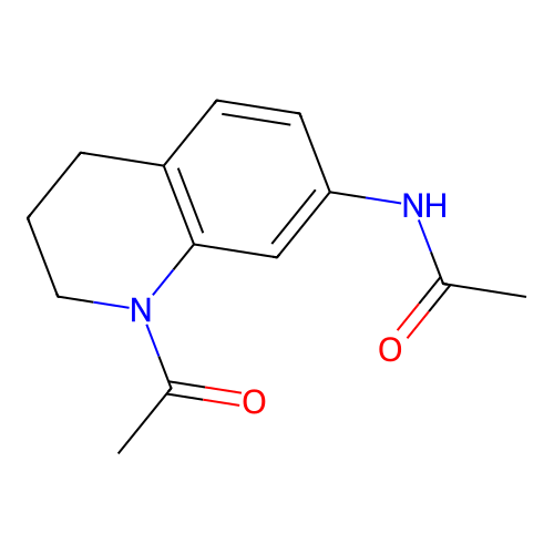 N-(1-acetyl-1,2,3,4-tetrahydroquinolin-7-yl)acetamide structure