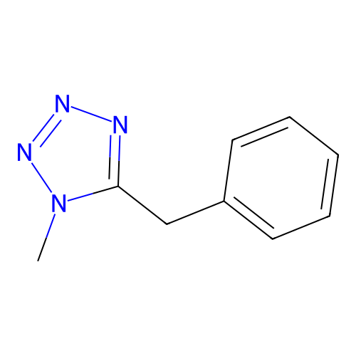 5-benzyl-1-methyl-1H-tetrazole structure