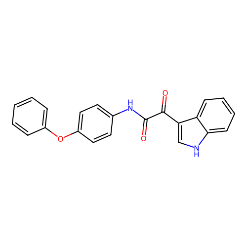 2-(1H-indol-3-yl)-2-oxo-N-(4-phenoxyphenyl)acetamide structure