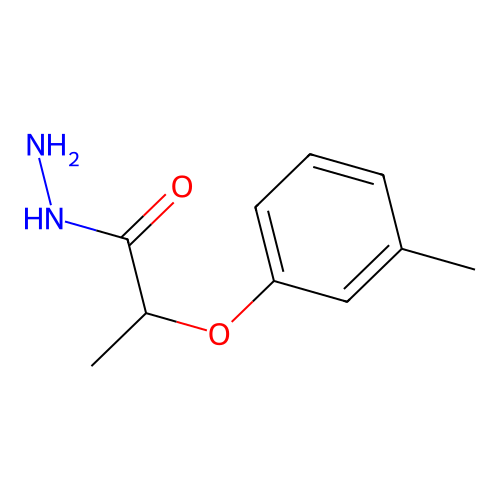 Propionic acid, 2-(m-tolyloxy)-, hydrazide structure